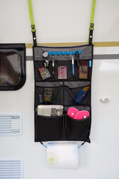 yourGEAR Caravan Organizer Hook - Rail à crochets pour tente, auvent,  caravane, 100 cm, 8 cintres