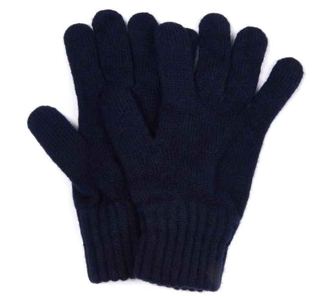 barbour blue gloves