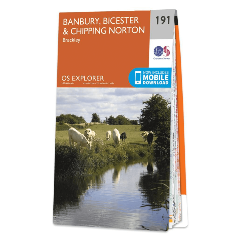 OS Map - Explorer - 191 Banbury / Bicester / Chipping Norton