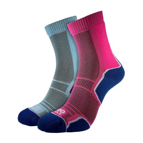 1000 Mile Ladies Twin Pack - Trek Sock