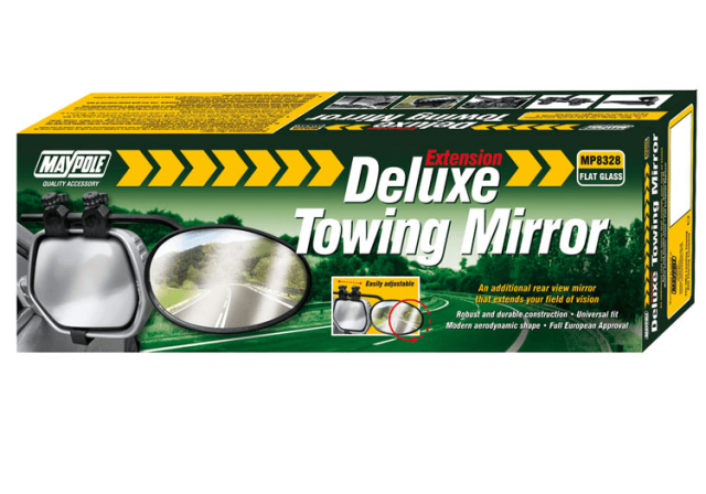 Maypole Deluxe Flat Towing Mirror