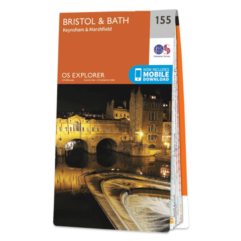 OS Map - 155 Bristol and Bath