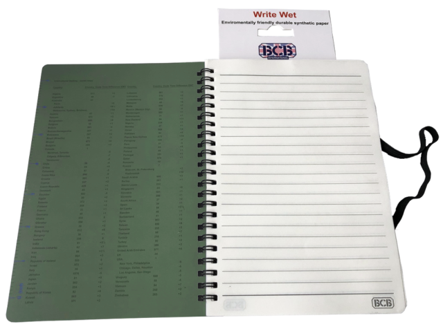 BCB Waterproof Note Book