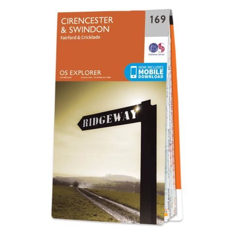 OS Map - 169 Cirencester and Swindon