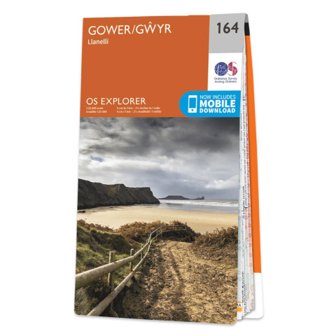 OS Map - 164 The Gower