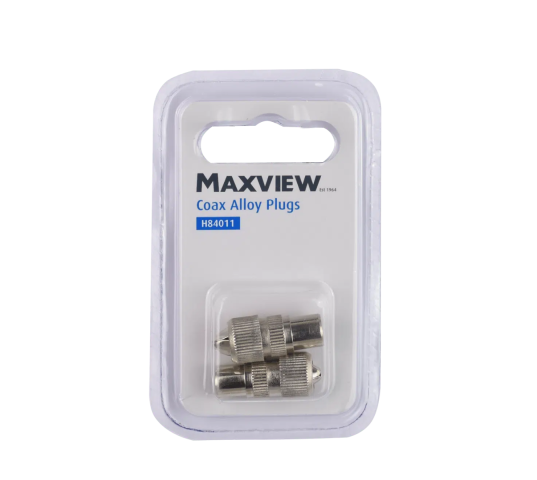 Maxview Coax Alloy Plugs (Pack of 2)