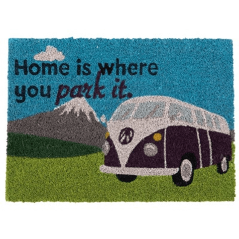 Home Is Where You Park It Coir Mat - Camper