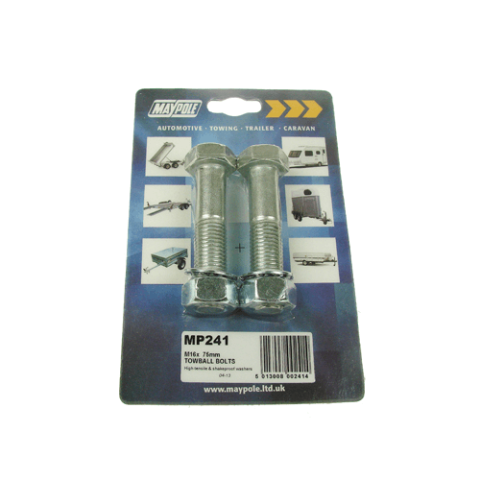 Maypole Nuts & Bolts - M16 x 75mm (Pack of 2)