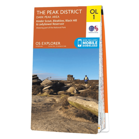 OS Map - Explorer - OL1 Peak District / Dark