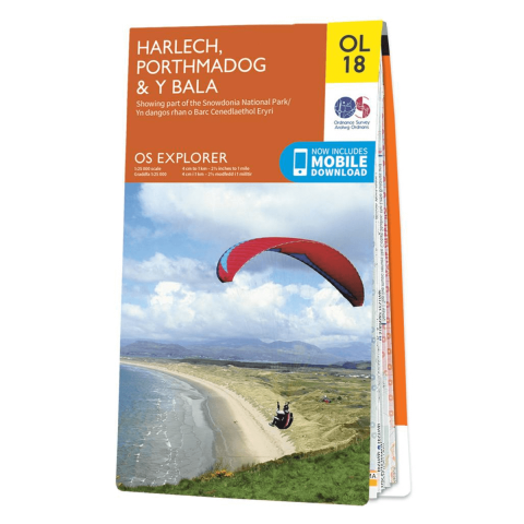 OS Map - Explorer - OL18 Harlech / Porthmadog