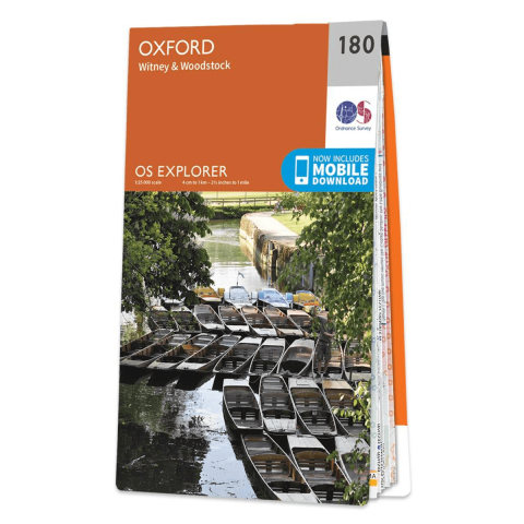 OS Map - Explorer - 180 Oxford