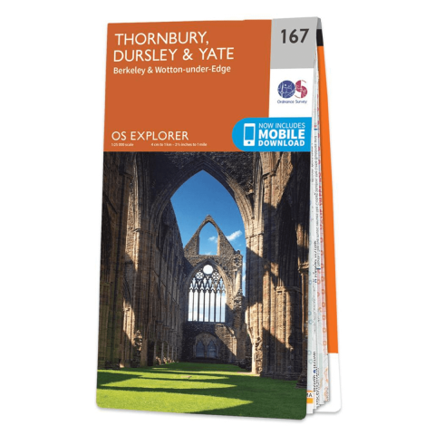 OS Map - 167 Thornbury Dursley and Yate