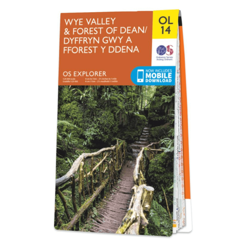 OS Map - OL14 Wye Valley and Forest of Dean